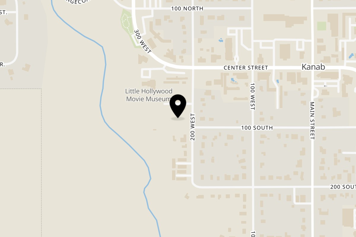 Map showing the location of Adria's Restaurant on 86 S 200 W in Kanab